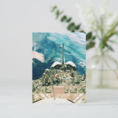 Schwanz Abschnitt Raumfähre Postkarte (Stehend Vorderseite)