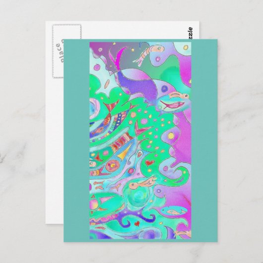 Schwanz Art Postkarte (Vorne/Hinten)