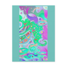 Schwanz Art Postkarte