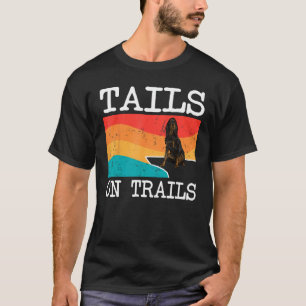 Schwanz auf den Wegen Gordon Setter Hund Sonnige W T-Shirt