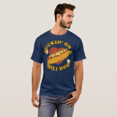 Schwanz auf einem Chili Hund Feinschmecker Funny T-Shirt (Vorne ganz)