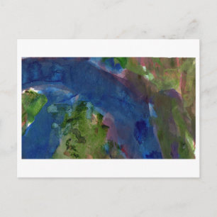 Schwanz der blauen abstrakten Postkarte