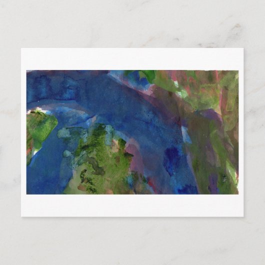 Schwanz der blauen abstrakten Postkarte (Vorderseite)