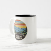 Schwanz der Drachengebirge Zweifarbige Tasse (Vorderseite Links)