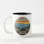 Schwanz der Drachengebirge Zweifarbige Tasse (Links)