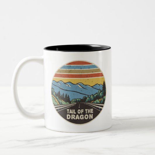 Schwanz der Drachengebirge Zweifarbige Tasse (Links)