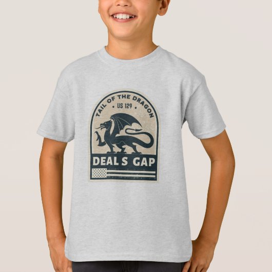 Schwanz der Dragon Deals Gap Motorrad-Geschenke T-Shirt (Vorderseite)