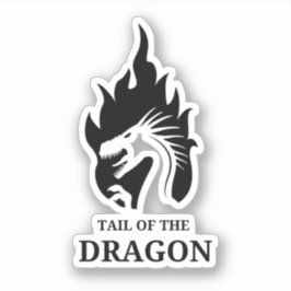 Schwanz der Dragon Deals Gap Motorrad-Reise Aufkleber