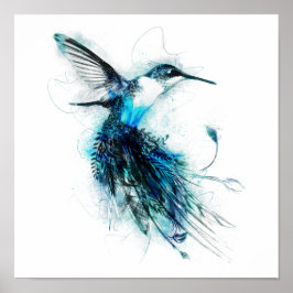 Schwanz der Humming-Bird-Funktion Poster