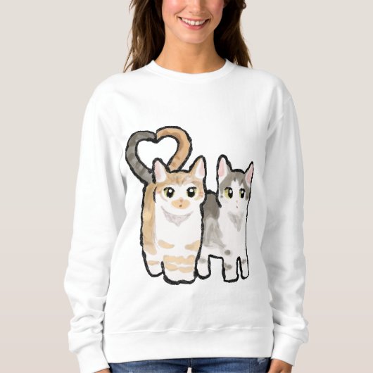 Schwanz der Liebe Sweatshirt (Vorderseite)
