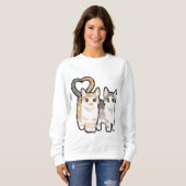 Schwanz der Liebe Sweatshirt (Vorne ganz)