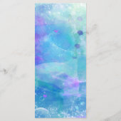 Schwanz der Meerjungfrau für die Geburtstagspartei Menükarte (Rückseite)