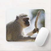 Schwanz des Affen Vervet Mousepad (Mit Mouse)