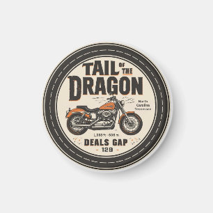 Schwanz des Drachen 318 Kurven Roadtrip  Magnet