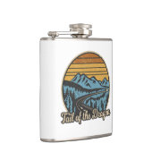 Schwanz des Drachenretro Flachmann (Rechts)