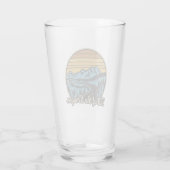 Schwanz des Drachenretro Glas (Rückseite)