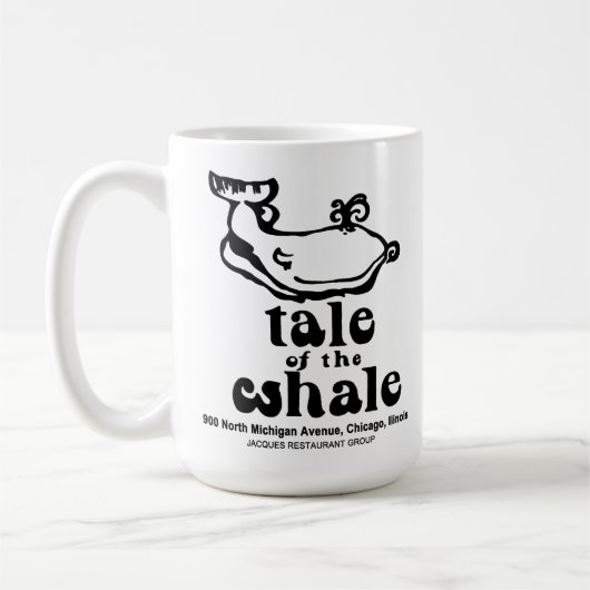 Schwanz des Whale Restaurant, Chicago, Illinois Kaffeetasse (Links)