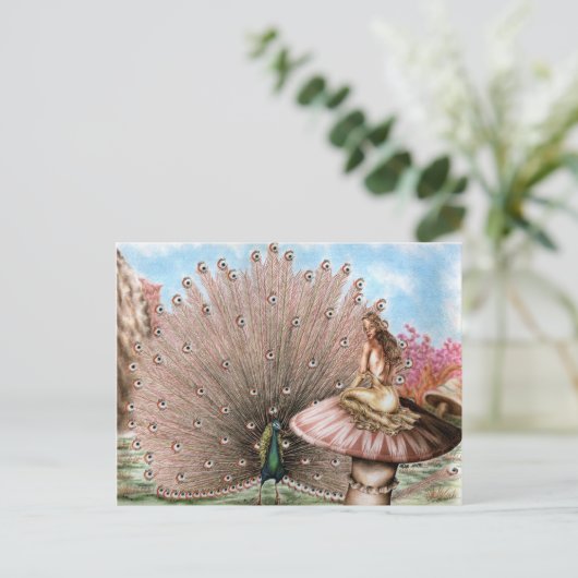 Schwanz drehen postkarte (Stehend Vorderseite)