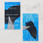 Schwanz ein der Wal-Geschäfts-Karten Visitenkarte (Vorne/Hinten)