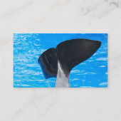 Schwanz ein der Wal-Geschäfts-Karten Visitenkarte (Rückseite)