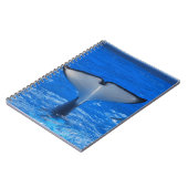 Schwanz eines Wal-Notizbuches Notizblock (Linke Seite)