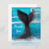 Schwanz eines Whales Begleitkarte (Vorne/Hinten)