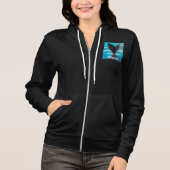 Schwanz eines Whales - der Whales wird Schwarz Ger Hoodie (Vorderseite)