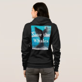 Schwanz eines Whales - der Whales wird Schwarz Ger Hoodie (Schwarz voll)