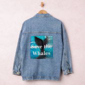 Schwanz eines Whales - die Wale Gerettet Jeansjacke (Hangar)
