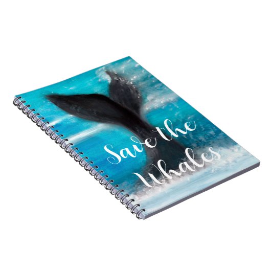 Schwanz eines Whales - die Wale Gerettet Notizblock (Rechte Seite)