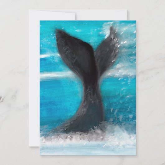 Schwanz eines Whales Einladung (Vorderseite)