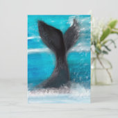 Schwanz eines Whales Einladung (Stehend Vorderseite)