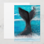 Schwanz eines Whales Einladung (Vorne/Hinten)