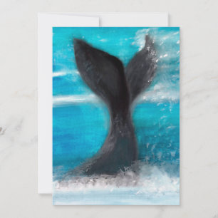 Schwanz eines Whales Einladung