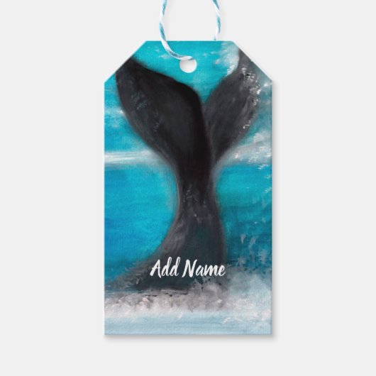 Schwanz eines Whales Geschenkanhänger (Vorderseite)