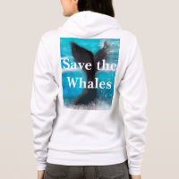 Schwanz eines Whales - Rett der Wale White