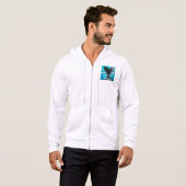 Schwanz eines Whales - Rett der Wale White Hoodie (Vorne ganz)