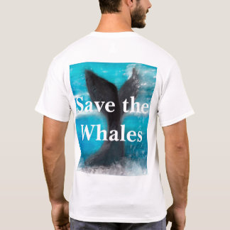Schwanz eines Whales - Rett der Wale White T-Shirt