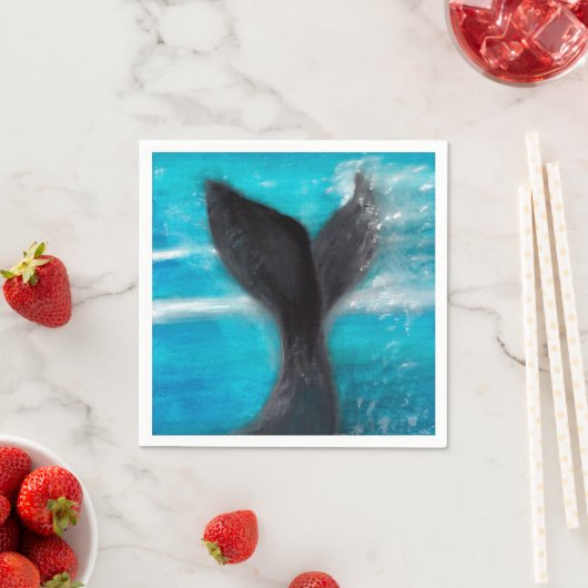 Schwanz eines Whales Serviette (Beispiel)