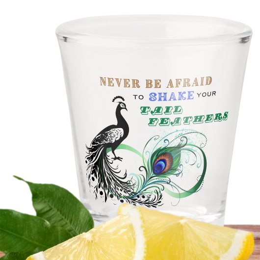 Schwanz Feathers Inspiration Shotglas Schnapsglas
