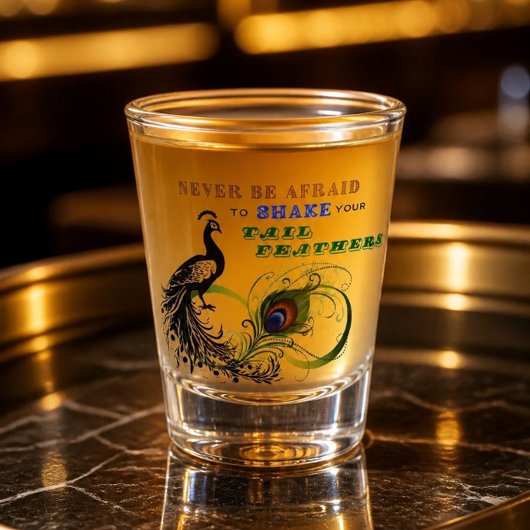 Schwanz Feathers Inspiration Shotglas Schnapsglas