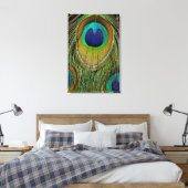 Schwanz-Federn für männliche Pfau Leinwanddruck (Insitu (Schlafzimmer))