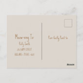 Schwanz-Geschichten einer neuen Zuhause Postkarte (Rückseite)