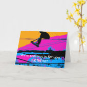 Schwanz Grabbing High Flying Scooter Karte (Gelbe Blume)