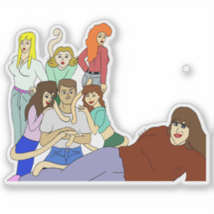 Schwanz harem aufkleber