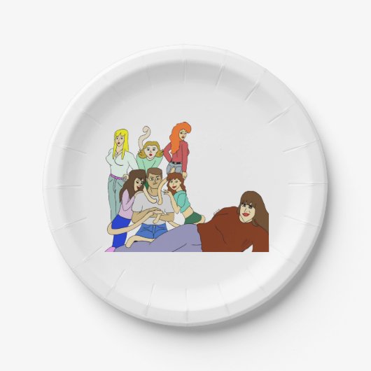 Schwanz harem pappteller (Vorderseite)