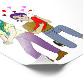 Schwanz Liebe Fotodruck (Ecke)
