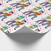 Schwanz Liebe Geschenkpapier (Ecke)