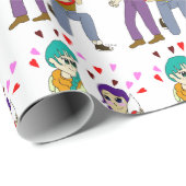 Schwanz Liebe Geschenkpapier (Rolleneckpunkt)