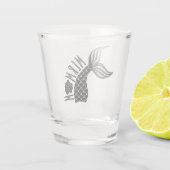 Schwanz Mermaid Schnapsglas (Rückseite)